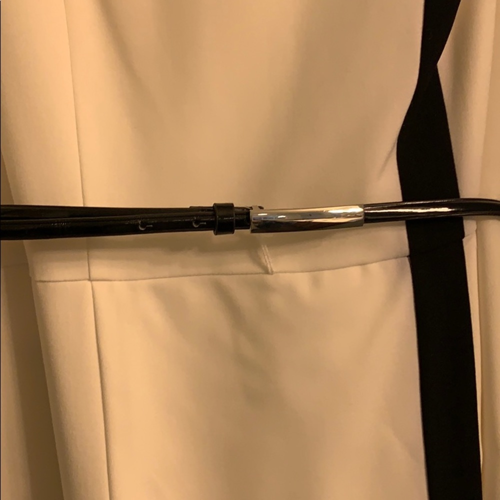 Calvin Klein Sleeveless cream lined dress s10 NWT